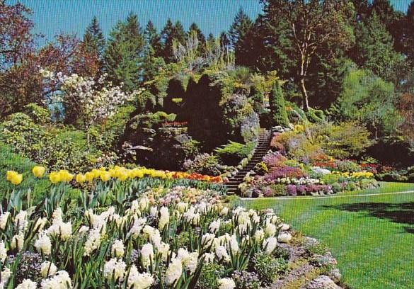 Canada The Butchart Gardens The Sunken Garden British Columbia