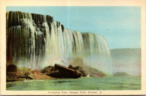 VINTAGE POSTCARD HORSE SHOE FALLS NIAGARA FALLS CANADA [uncommon view]