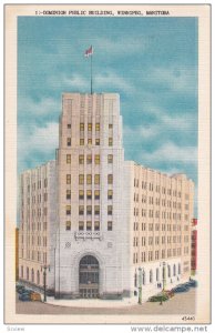 WINNIPEG, Manitaba, PU-1953; Dominion Public Building