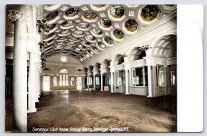 Saratoga Springs~Corinthian Column @ Club House Dining Room~c1907 UDB Postcard