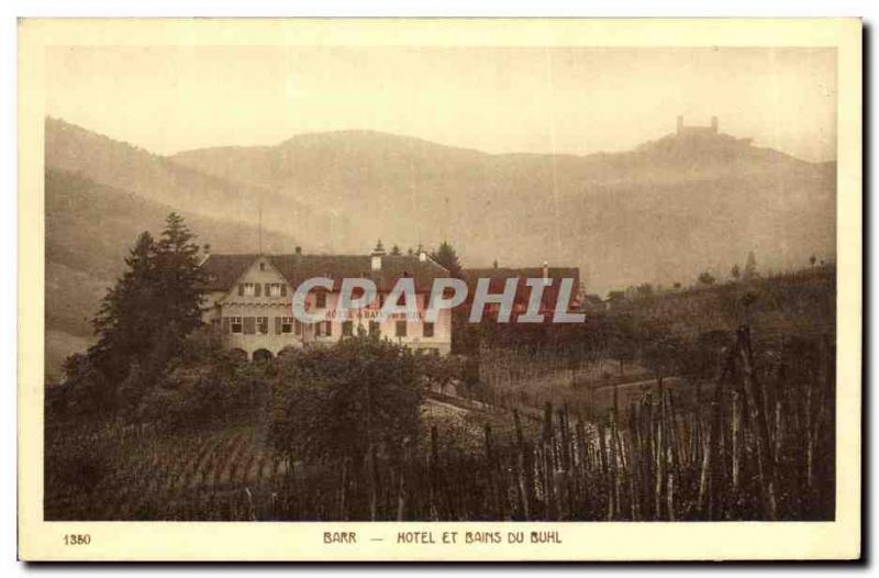 Old Postcard Barr Hotel and bathroom From Buhl