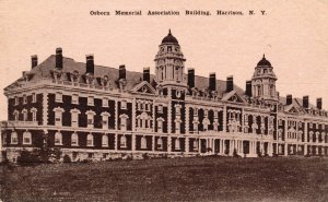 Vintage Postcard 1910's Osborn Memorial Association Building Harrison New York