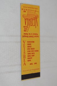 Veishea Largest Student Managed Festival Iowa State 20 Strike Matchbook Cover