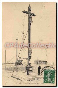 Old Postcard Dieppe Calvary Of The West Jete