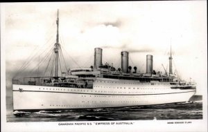 Canadian Pacific Steamship S.S. Empress of Australia Vintage RPPC PC