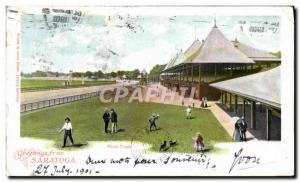 Old Postcard Greetings From Saratoga Race Track