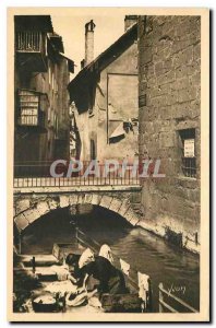 CARTE Postale Old Annecy Haute Savoie Lavandieres of the Thiou