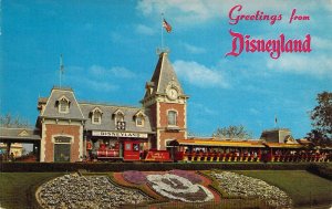 Disneyland, 1-264, Guest Entry, Train Station,   Magic Kingdom, Old Postcard,