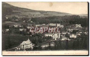 Old Postcard Johannisbad Bohmen mit der kirche Kathol