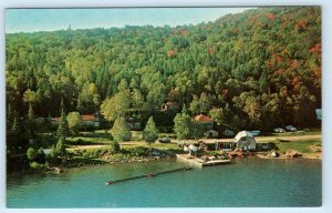 ALGOMA, Ontario Canada ~Aerial ROCKWAY LODGE / RANGER LAKE CAMP c1960s Postcard
