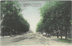 1911 postcard, Landis Ave. Looking East from 4th, Vineland, NJ.