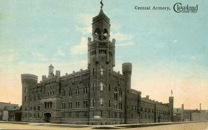 OH - Cleveland. Central Armory.  ***RPO- Inlet & Old Forge Railroad