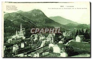 Old Postcard Lourdes Vue Generale on the Basilica of La Route de Pau