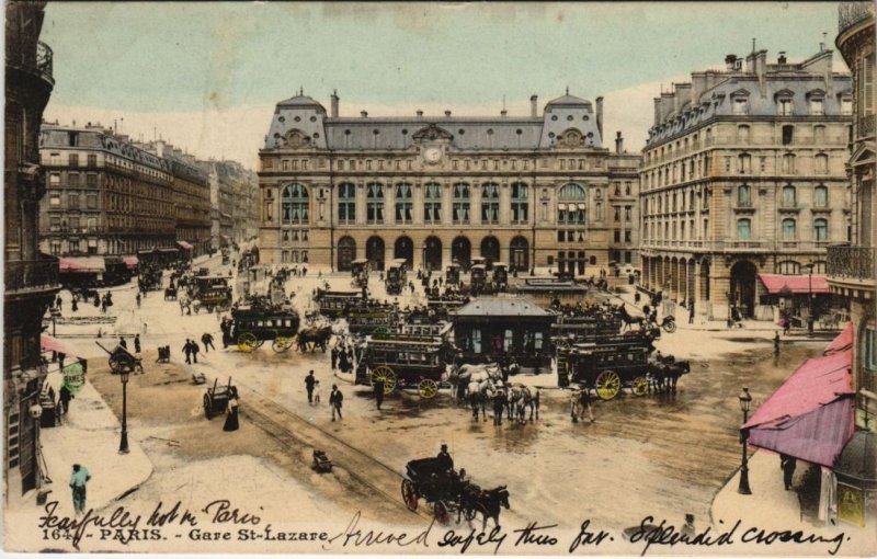 CPA PARIS 8e - 164. Gare St-Lazare (55576)