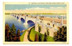MI - Detroit. New Belle Isle Bridge