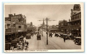 1900s Street Scene Oxford St. Cape Province East London South Africa Postcard