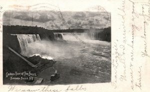 Vintage Postcard 1905 General View Of Niagara River Niagara Falls New York NY