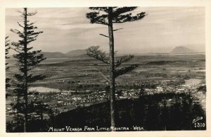 USA Mount Vernon From Little Mountain Washington RPPC 08.99