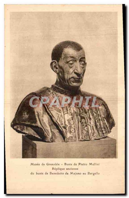 Old Postcard Musee de Grenoble Bust of Pietro Mellini old replica of the bust...