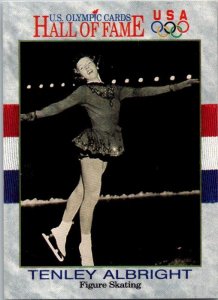 1991 Olympic Games Card Tenley Albright Figure Skating sk3163