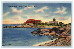 c1940s Atwater Kents Cottage Kennebunkport Maine ME Posted Vintage Postcard 