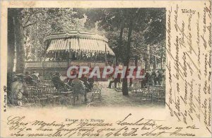 Postcard Old Vichy Kiosk Music (map 1900)