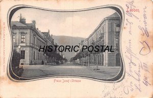 LEOBEN AUSTRIA~FRANZ JOSEF STRASSE~1901 MAX ENSERER PHOTO POSTCARD