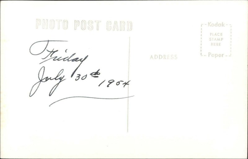 Lewiston ID Aerial View Real Photo Postcard