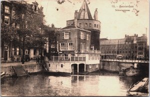 Netherlands Amsterdam Schreiertoren Vintage Postcard C119