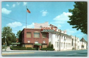 1950's HOGATES SEAFOOD RESTAURANT OVERLOOKING THE POTOMAC WASHINGTON DC POSTCARD