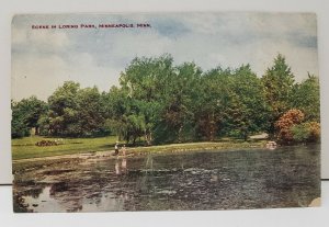 Scene in Loring Park, Minneapolis Minnesota Postcard c1910