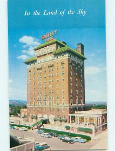 Unused 1950's OLD CARS & BATTERY PARK HOTEL Asheville North Carolina NC Q5718