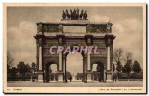 Paris - 1 - L & # 39Arc du Triomphe du Carrousel - Old Postcard