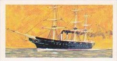 Brooke Bond Vintage Trade Card Saga Of Ships 1970 No 30 H M S Warrior