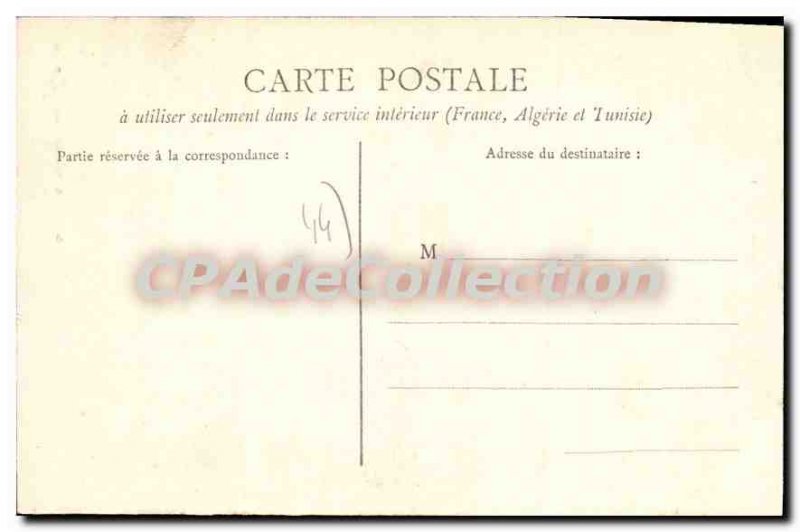 Postcard Old Nantes Statue General Mellinet