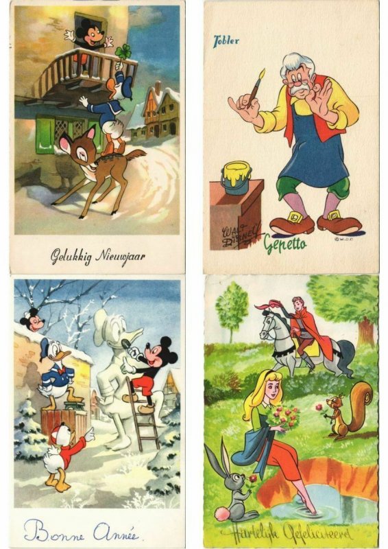 WALT DISNEY COLLECTION OF 300 CPA Mostly 1950-1965 Period (L3762)