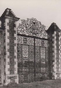Hatfield House Iron Gates 1846 Visit By Queen Victoria Herts RPC Rare Postcard