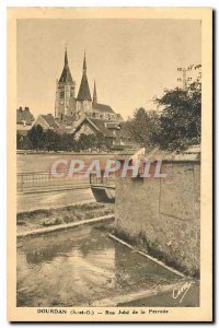 Old Postcard Dourdan S and O Rue Jube of Perelle