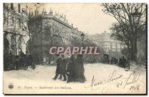 Paris - 2 - Boulevard of the Italians - Old Postcard