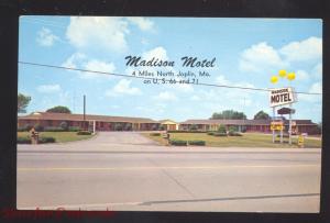 JOPLIN MISSOURI ROUTE 66 MADISON MOTEL MO. VINTAGE ADVERTISING POSTCARD