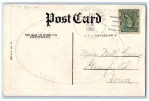 DPO (1894-1954) Lakes Creek Arkansas AR Postcard Boy Sat On Chair Embossed 1908