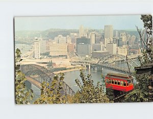 Postcard The Duquesne Heights Incline Pittsburgh Pennsylvania USA