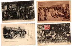 AFRICA AFRIQUE du NORD TYPES et MARCHÉS 78 CPA plutot pre-1940