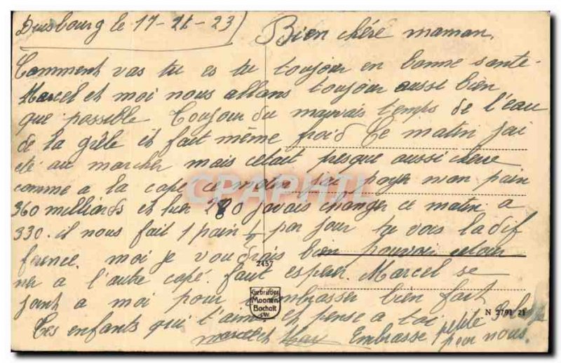 Old Postcard Essen Duhr Ruhrpartie put Villa Hugel