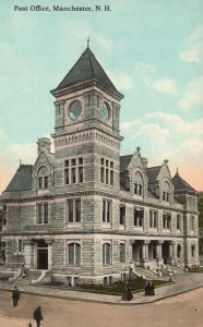 Vintage Postcard Post Office U.S. Postal Service Manchester New Hampshire NH