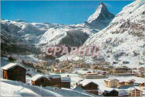 Modern Postcard Zermatt Matterhorn put Zermatt am Matterhorn