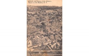 Schools & Homes of the Alliance Nyack on the Hudson, New York Postcard