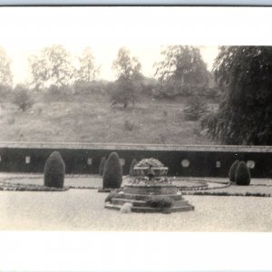 c1910s Abbotsford, Scottish Borders RPPC Walter Scott's Garden Photo Tweed A150