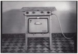 Eskimo Baulmes Switzerland 1930s Old Kitchen Gas Oven Cooker Art Photo Postcard