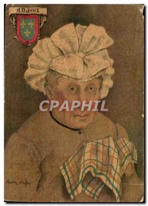 Old Postcard Anjou Female